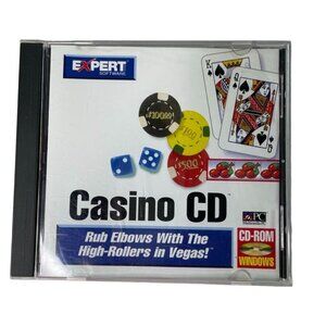 Casino Game Expert Software CD 1995 Computer PC  Microsoft Windows u